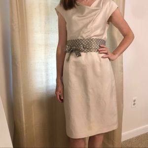 Banana Republic MadMen Dress: Cream